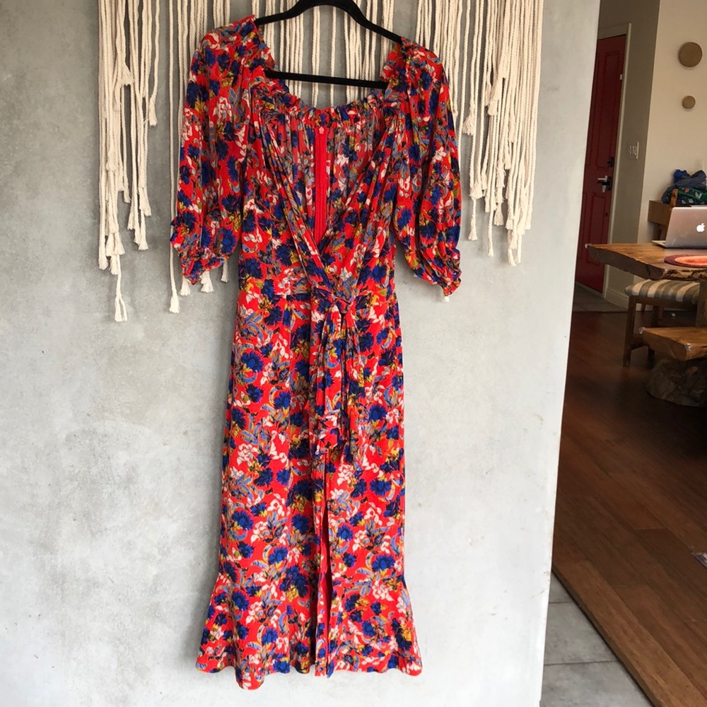 Incredible red Saloni dress